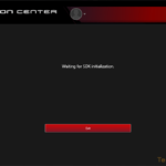 Screen displaying a loading message related to the SDK after upgrading MSI Dragon Center.