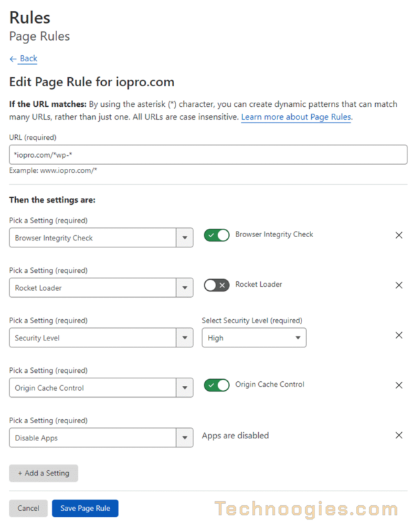 The Definitive Guide for Cloudflare Free and Page Rules | Technical ...